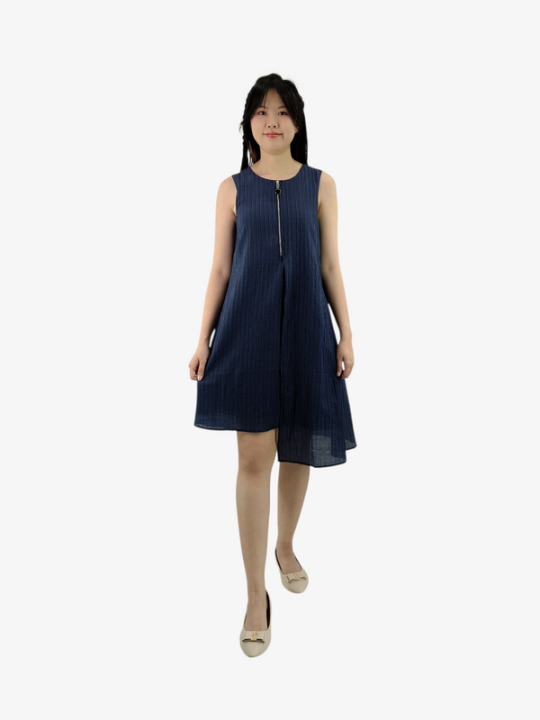 KEELEY URBAN ZIP-FRONT A-LINE DRESS (DRV56706)