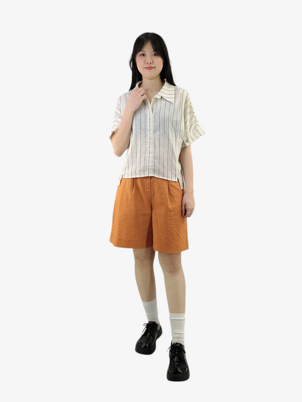 LEXI NATURAL STRIPE RELAXED TOP (BS75771)