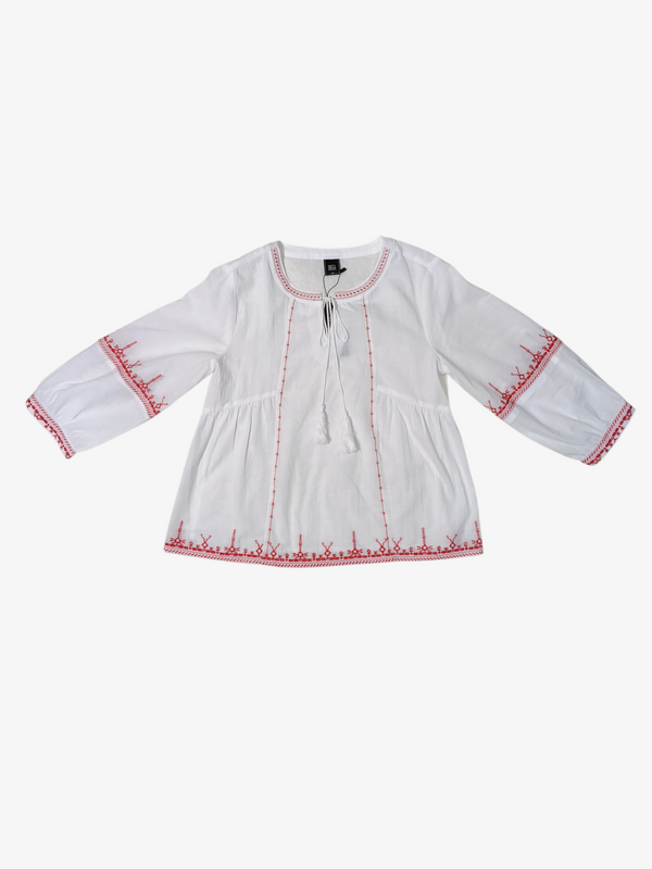 JOSE BOHO EMBROIDERED BLOUSE (BB75808)