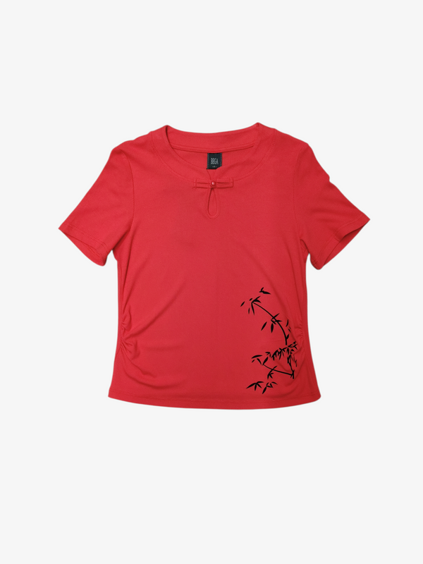 JESSE LUNAR BAMBOO PRINT TOP (TS47483)