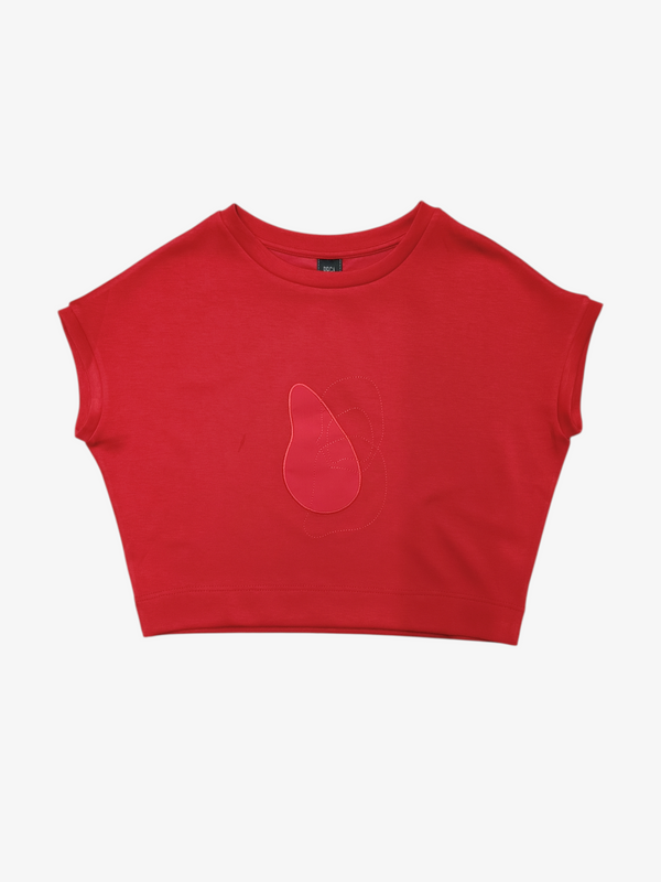 CIAN GRAPHIC CROP TEE （TS47405)