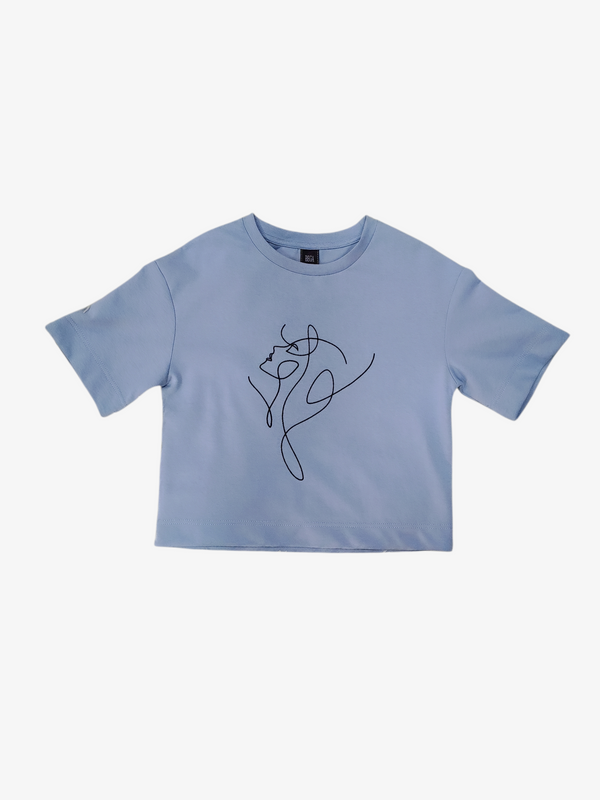 CAROL MINIMAL LINE ART TEE (VB-TB47410)