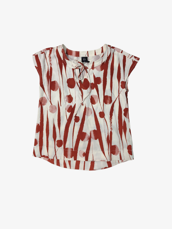 JULIA BOTANICAL TIE-NECK TOP (BC75856)