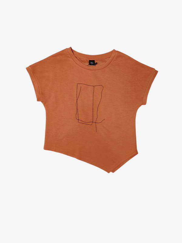 SAMI MINIAML SKETCH TEE (VB-TS47478)(TANGERINE)