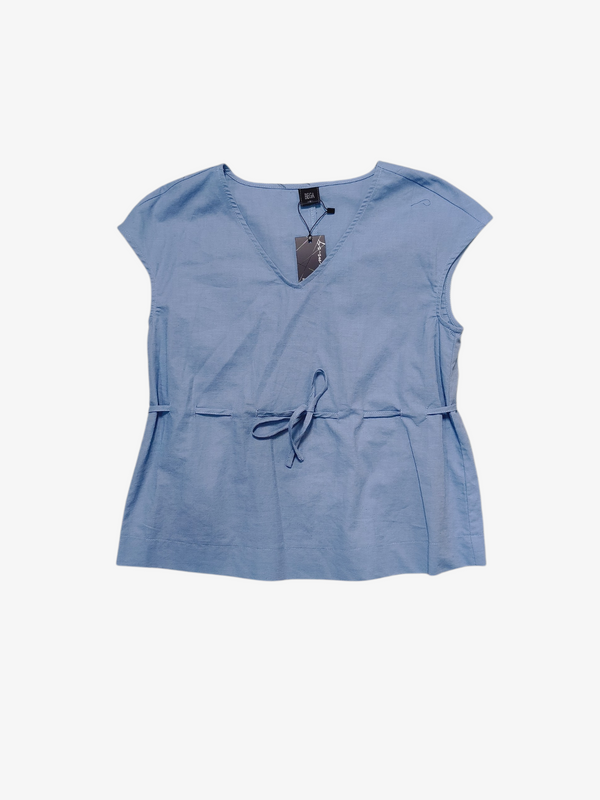 ADA SOFT V-NECK DRAWSTRANG WAIST BLOUSE (N-BC75884)