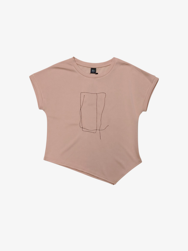 SAMI MINIAML SKETCH TEE (VB-TS47478)(LIGHT PEACH)