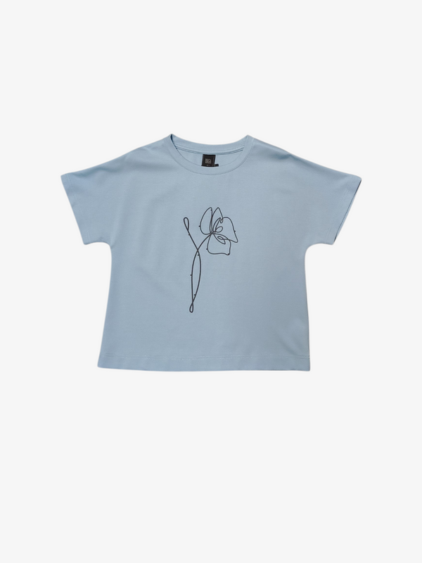 DANA MINIMAL LINE FLORAL TEE (VB-TS47470)