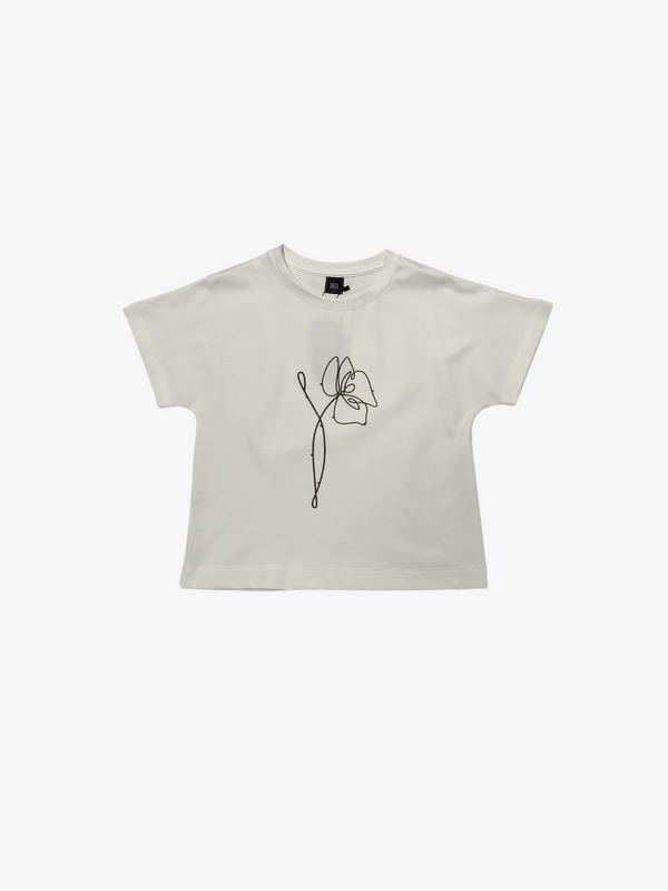 DANA MINIMAL LINE FLORAL TEE (VB-TS47470)