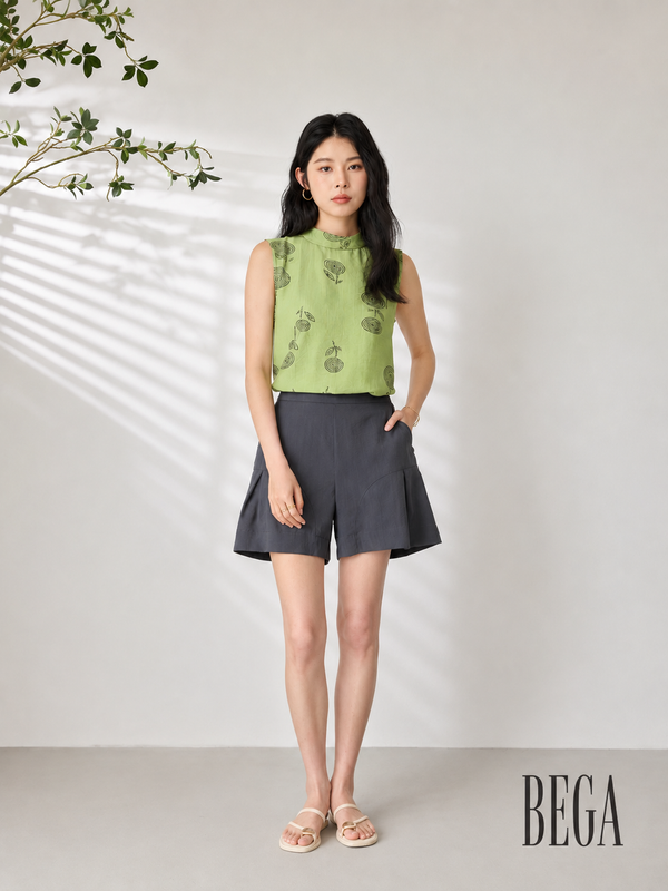 CHANEL BOTANICAL TIE-BACK SLEEVELESS TOP (V-BV75889)