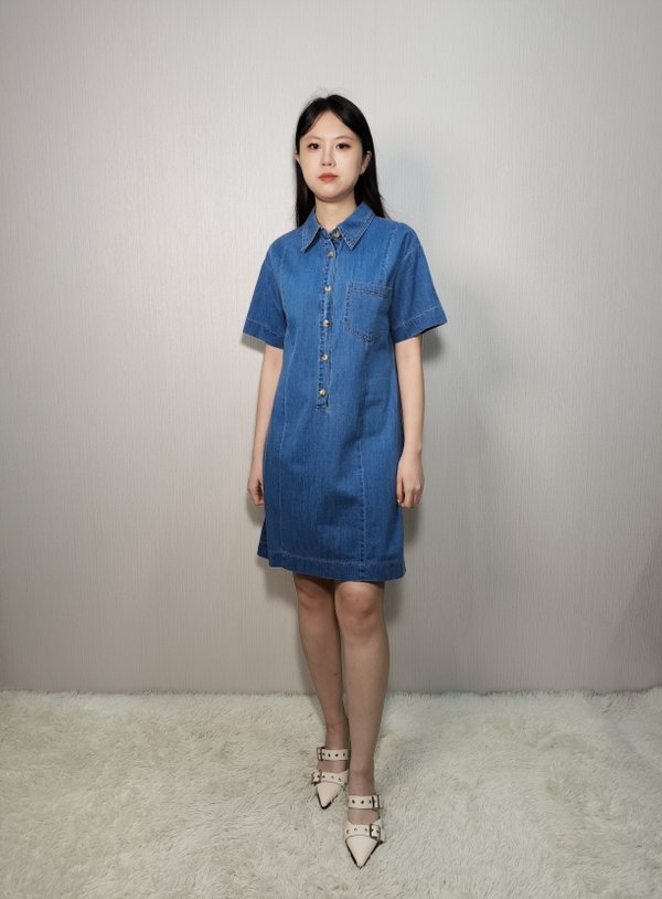 JESSE RELAXED FIT DENIM DRESS (N-JDR75902)