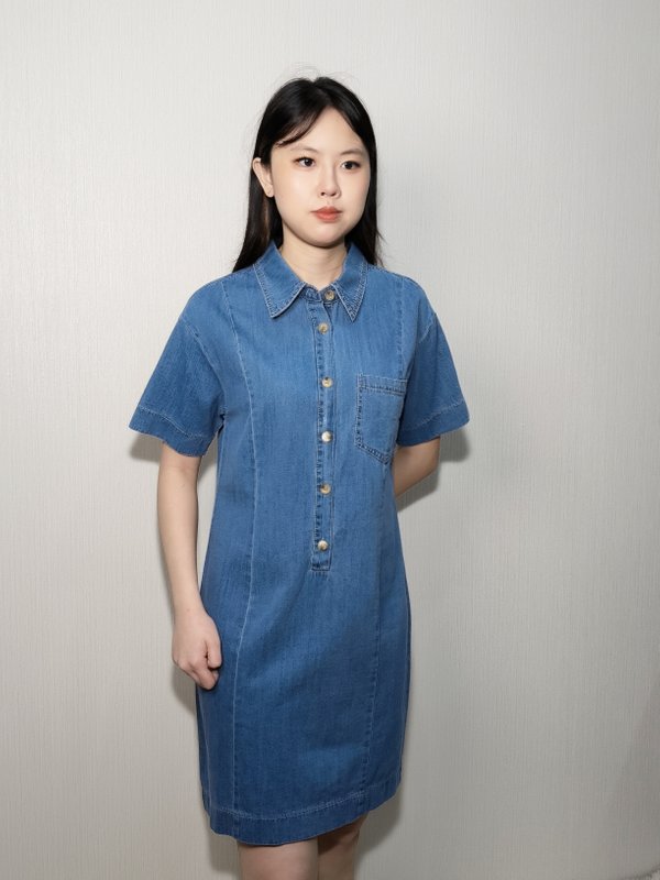 JESSE RELAXED FIT DENIM DRESS (N-JDR75902)