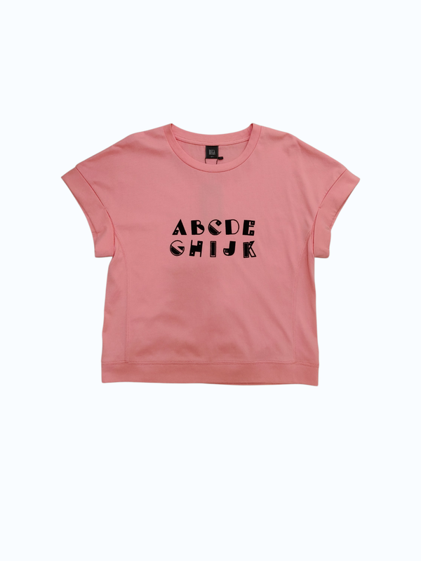SEREN MINIMAL LETTER GRAPHIC TOP (V-TS47471)