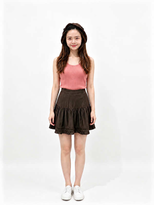 LUISA ESSENTIAL RIBBED TANK (V-KV35506)