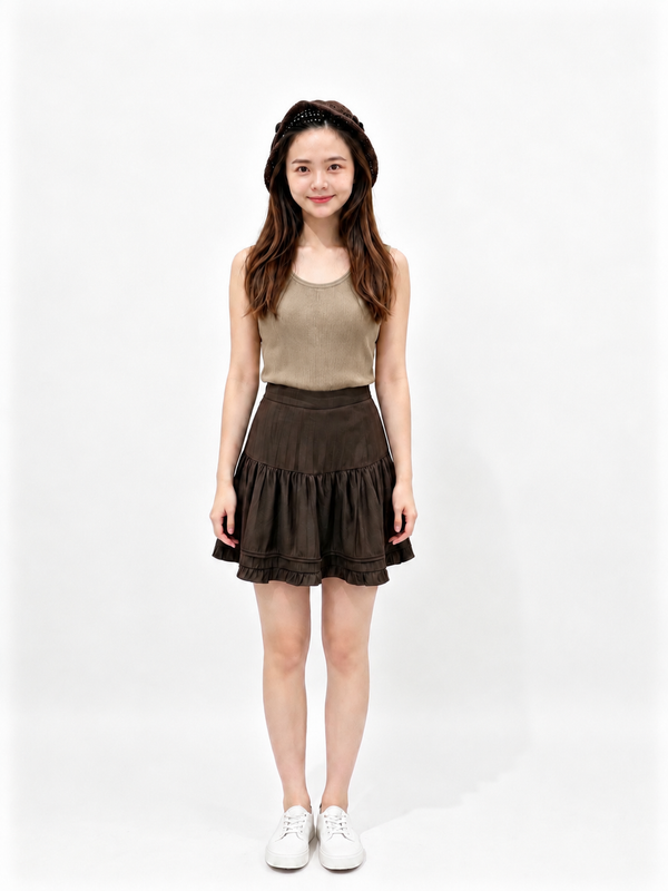 LUISA ESSENTIAL RIBBED TANK (V-KV35506)