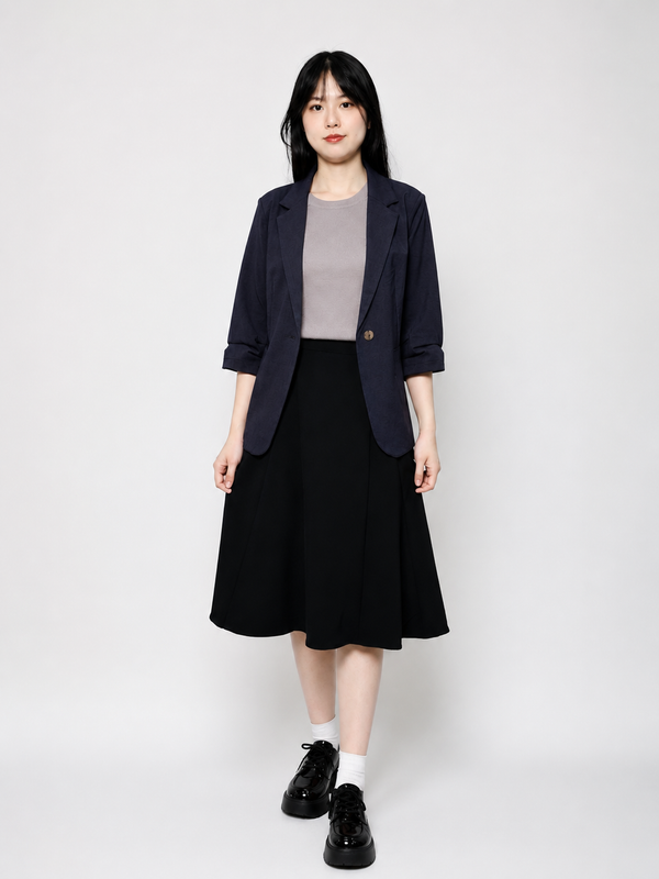 ABBIE LIGHTWEIGHT CASUAL BLAZER (N-JK56709)