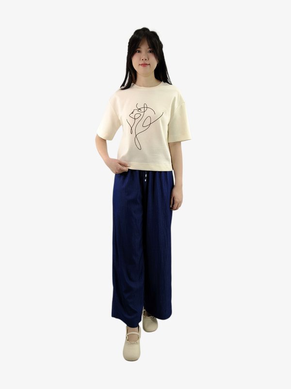JAY DRAWSTRING WIDE LEG PANTS (V-JP75757)