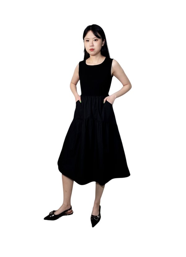JENNY RELAXED FIT TIERED DRESS (N-DRV75899)