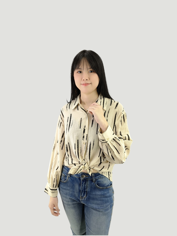 ARLO ABSTRACT PRINT SHIRT (V-BL56713)