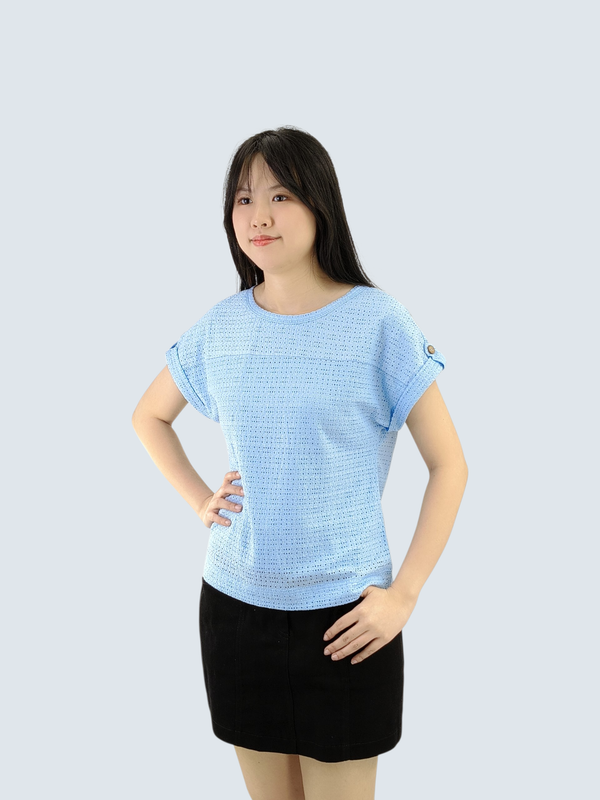 JAYJAY TEXTURED DOLMAN KNIT TOP (V-TS47423)