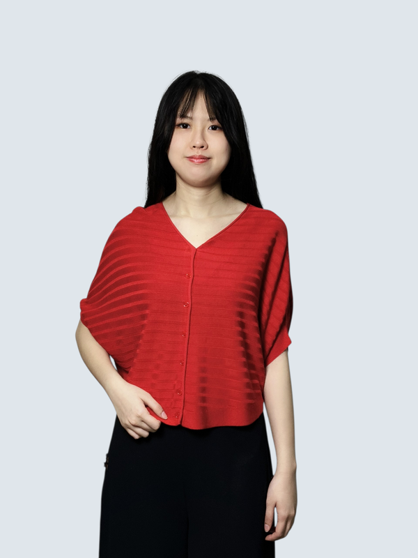 MALIHA BATWING KNIT CARDIGAN (W-KJK30561)
