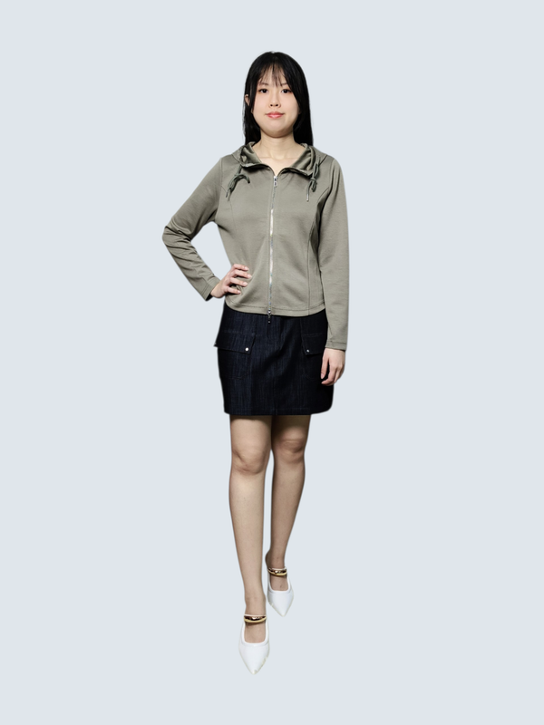 CASEY CARGO POCKET DENIM SKORT (V-JSK75805)