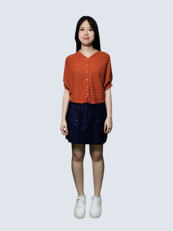 CASEY CARGO POCKET DENIM SKORT (V-JSK75805)