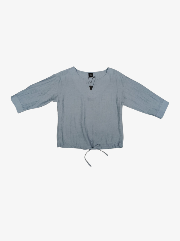 JENNA RELAXED FITNDRAWSTRING LONG SLEEVE TOP (V-BB75866)