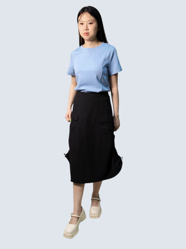 LULU MINIMAL SEAM DETAIL TOP (V-TS47513)