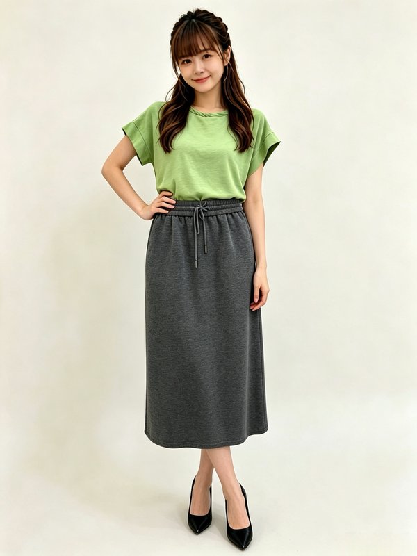 NICO LAYERED SLEEVE BUTTON DETAIL TOP (V-TS47541)