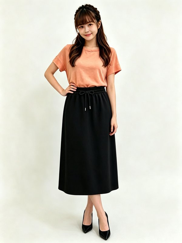 NICO LAYERED SLEEVE BUTTON DETAIL TOP (V-TS47541)