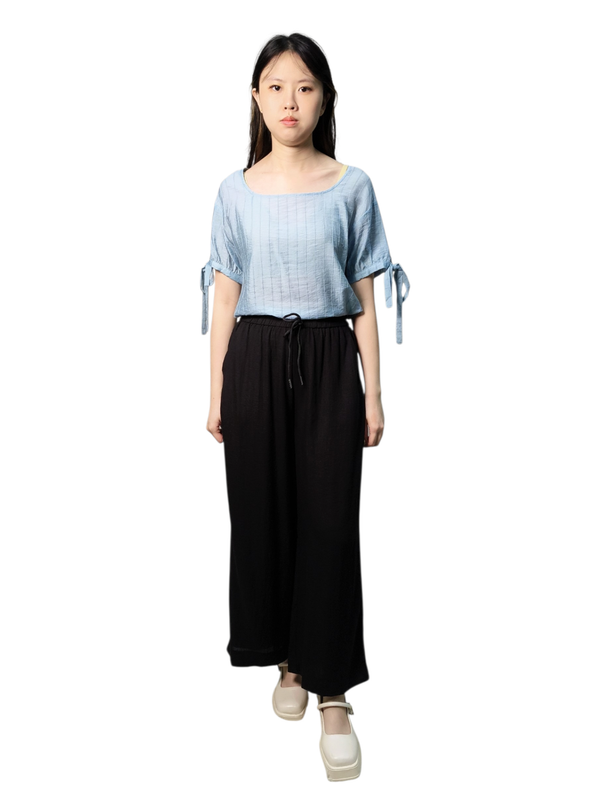 SONIA RELAXED SQUARE NECK BLOUSE (V-BS75917)