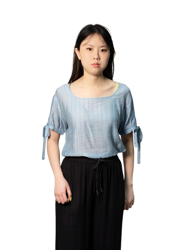 SONIA RELAXED SQUARE NECK BLOUSE (V-BS75917)