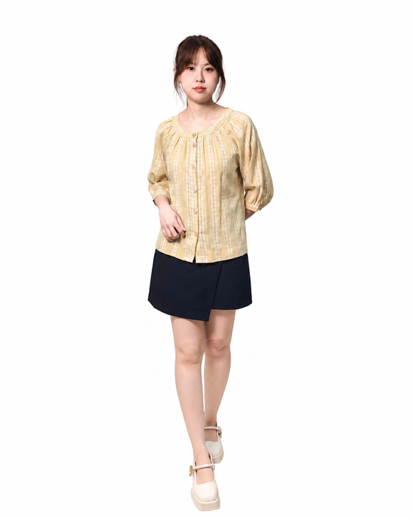 DAISY CHARM BUTTON BLOUSE (N-BB75954)